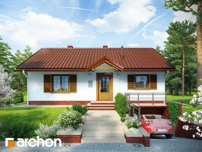 Проект дома из керамических блоков площадью 76.6 м2