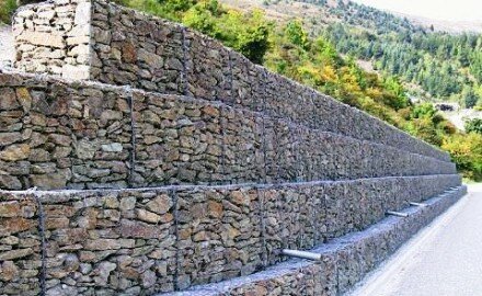 Подпорные стены из габионов